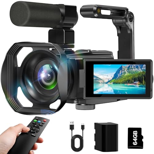 8K Video Camera Camcorder 64MP IR Night Vision 18X Zoom WiFi M968928