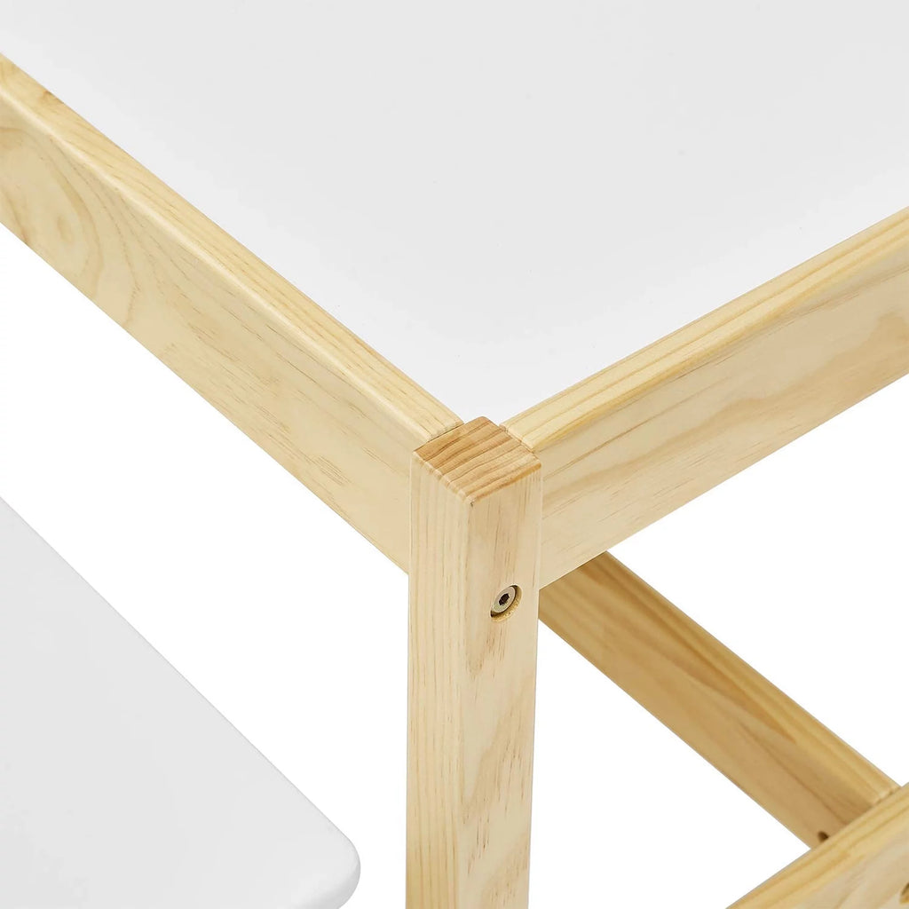 Wooden 3 In 1 Kids Play Table and Bench Chair Set F539570