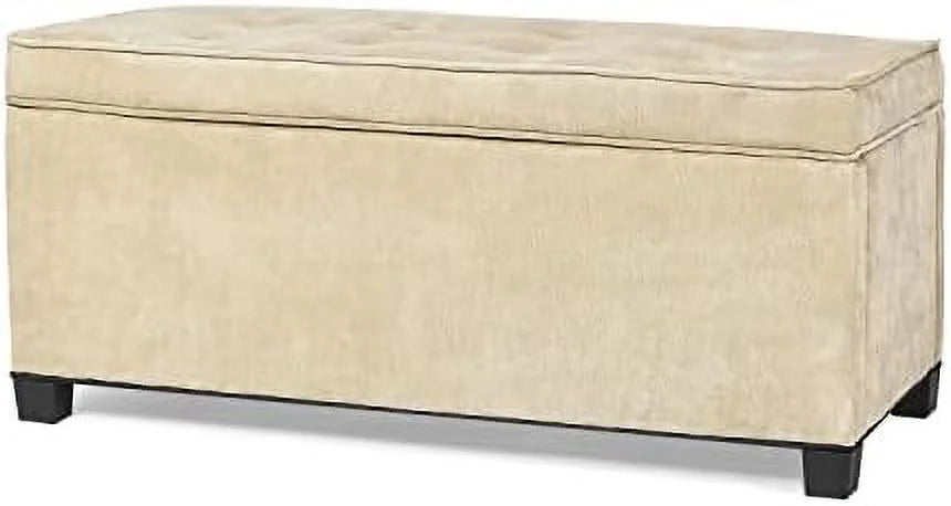 Rectangular Upholstered Ottoman Bench with Wooden Legs X5708