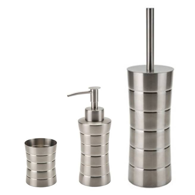Brushed Nickel Bathroom Accessory Set J551628