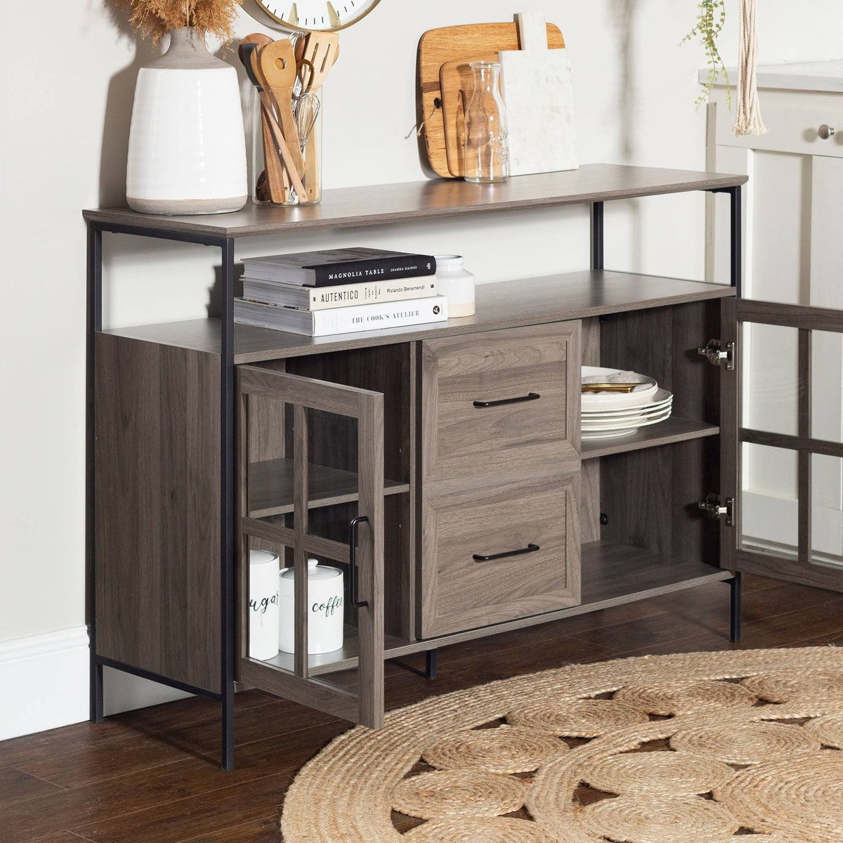 48-Inch Industrial 3-Door Buffet Z7005