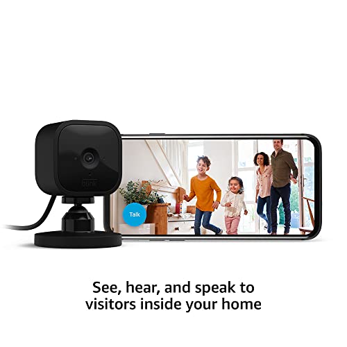 Compact Indoor Plug-In Smart Security Camera, 1080p HD, Night Vision, White K853936