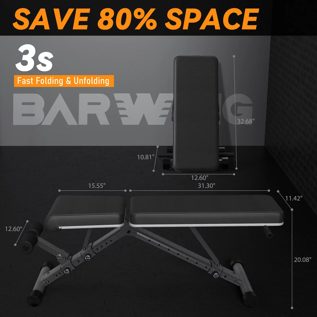 Adjustable Weight Bench 800LB Incline Decline D705