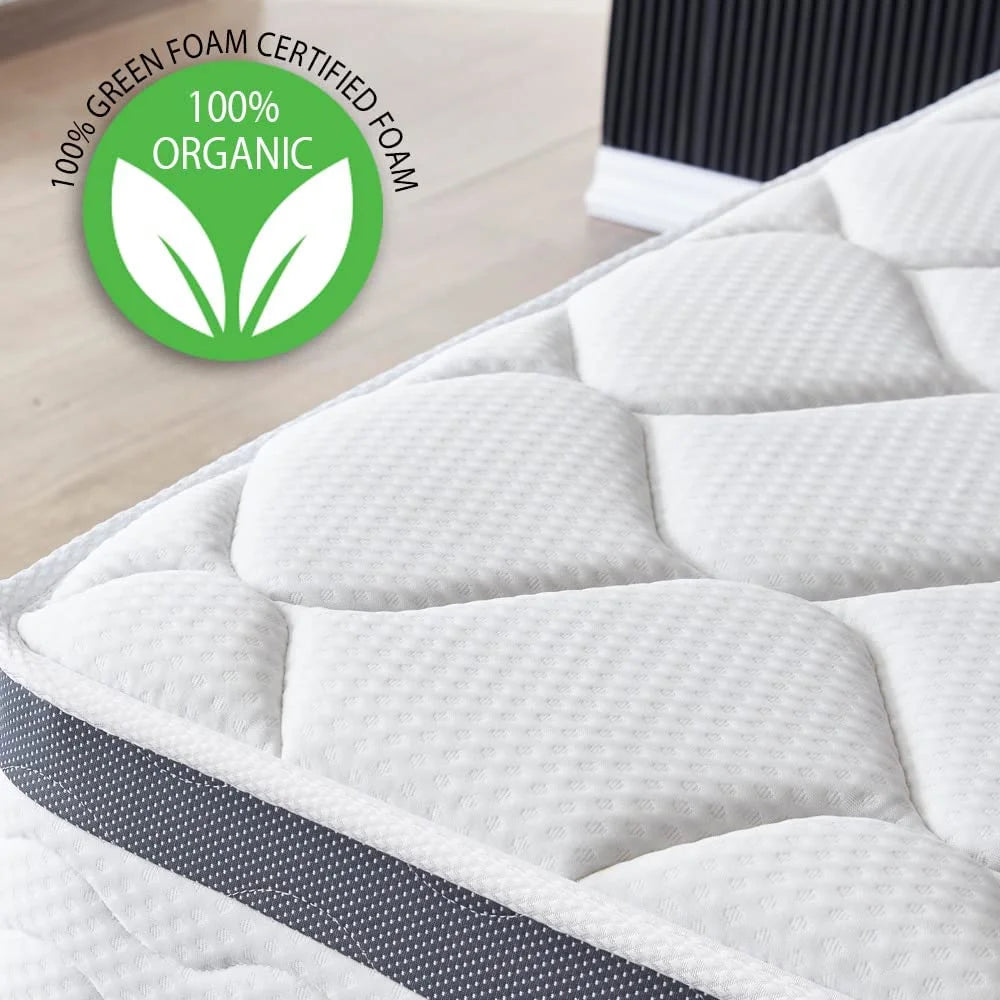 Twin Size 10 Inch Memory Foam Spring Hybrid Mattress B524671