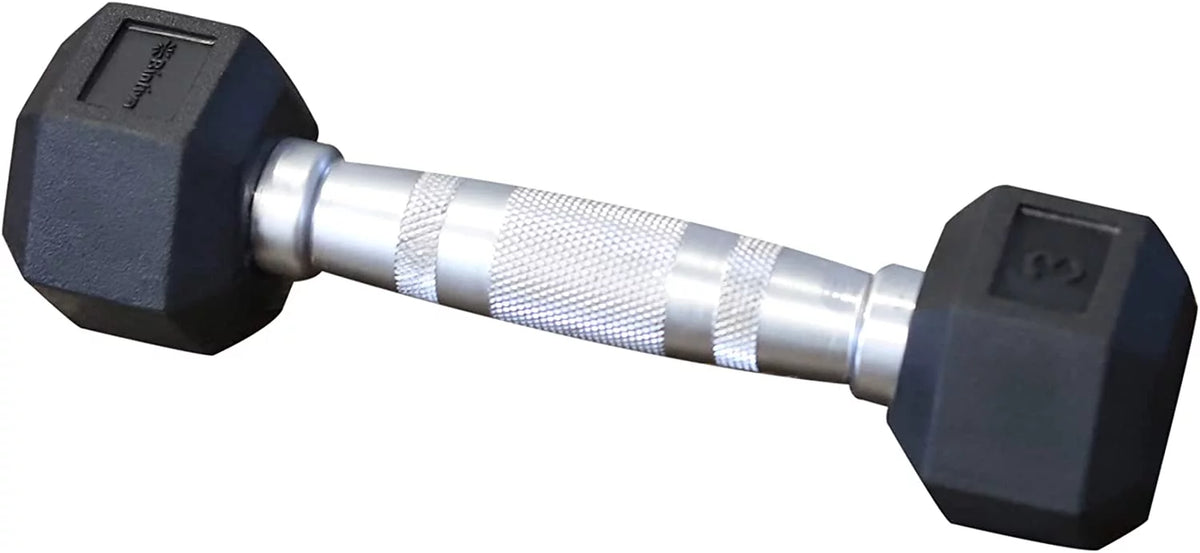 Rubber Coated Hexagon Dumbbells Pairs H100789