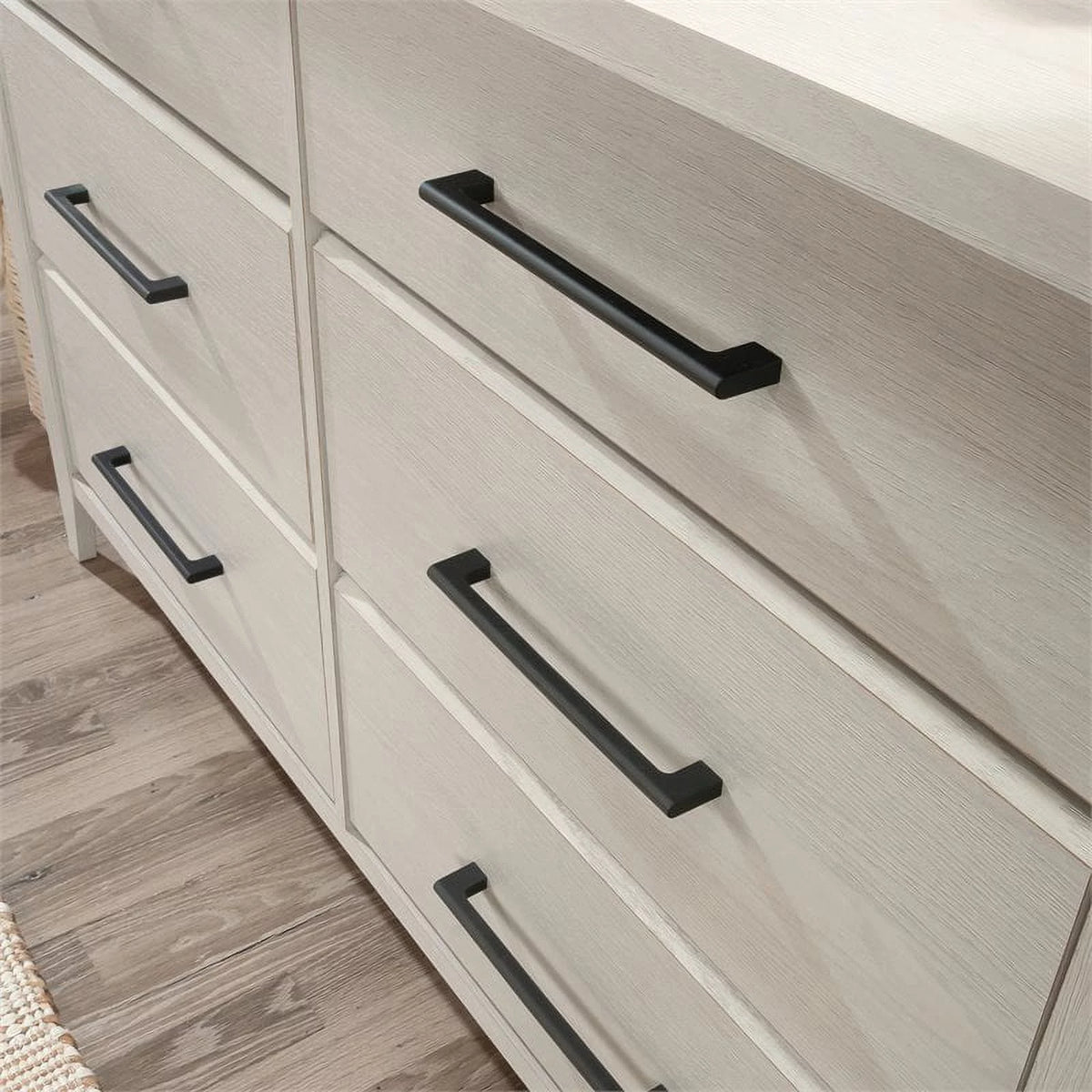 6 Drawers Oak Engineered Wood Dresser J775