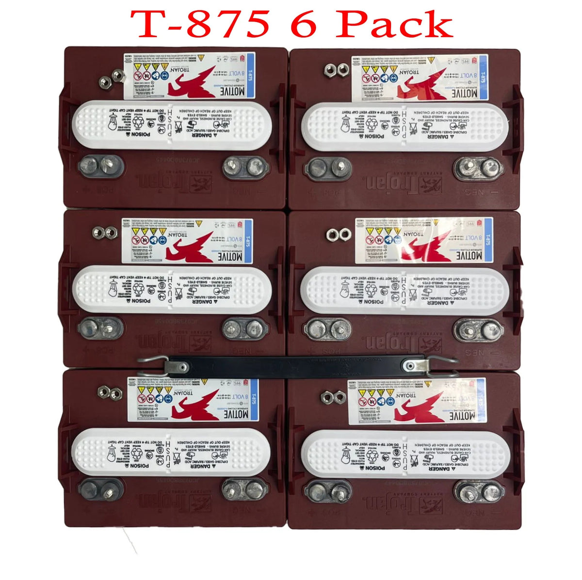 8V 170Ah Flooded Lead Acid Deep Cycle Battery x6 J456976