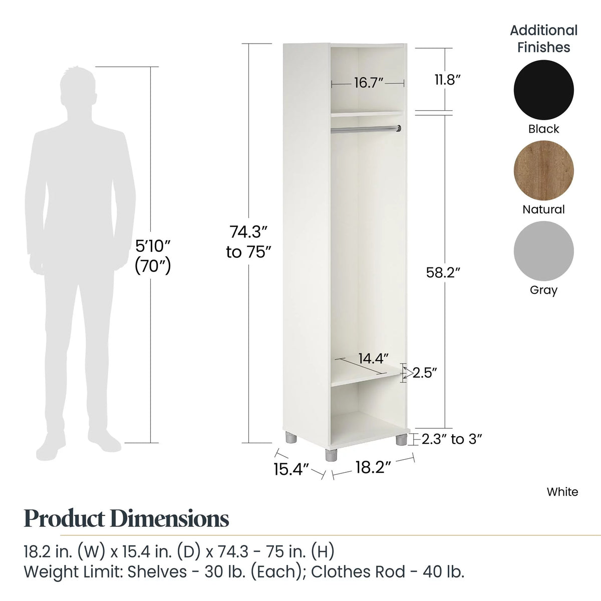 18" Wide Mudroom Cabinet F560
