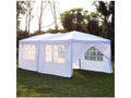 10x20 ft Pop Up Canopy Tent with Sides White R58355