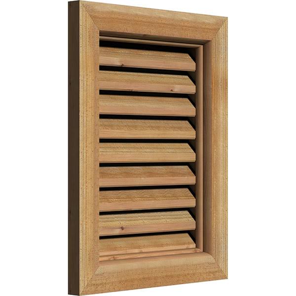 Unfinished Functional Vertical Gable Vent V16357