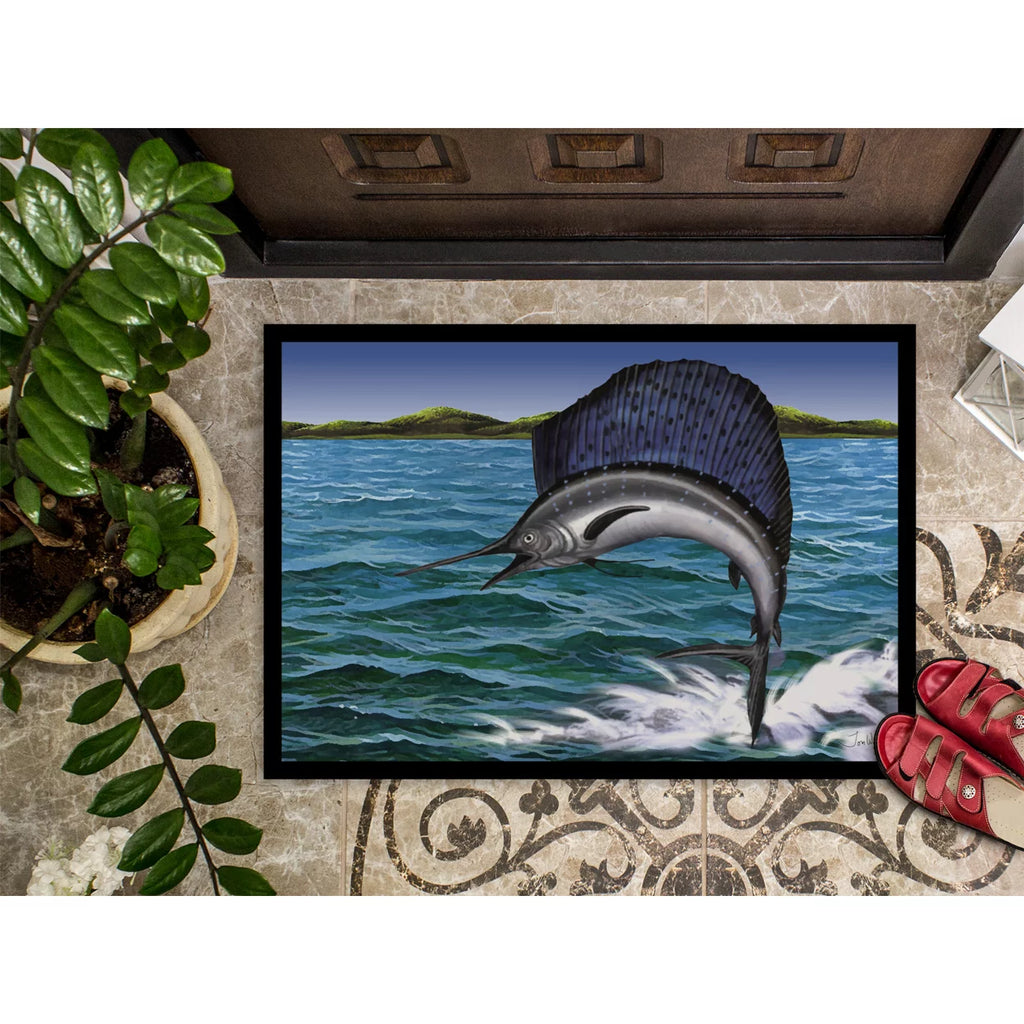 Blue Marlin 24x36 Doormat D625