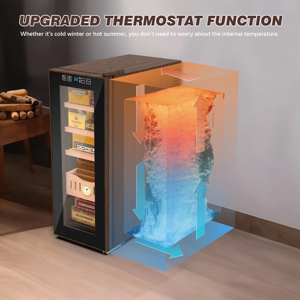 35L Electric Cigar Humidor with Cooling & Humidity Control T72563