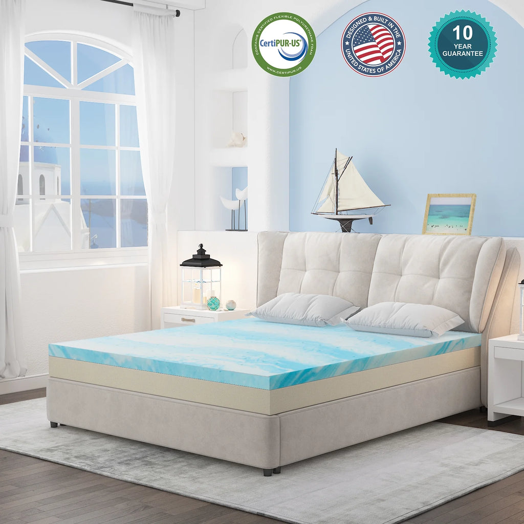 3 Inch Twin Gel Memory Foam Mattress Topper Y206614
