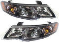 For Kia Forte Headlight 2010-2013 Pair Black Housing with Bulbs Y4034