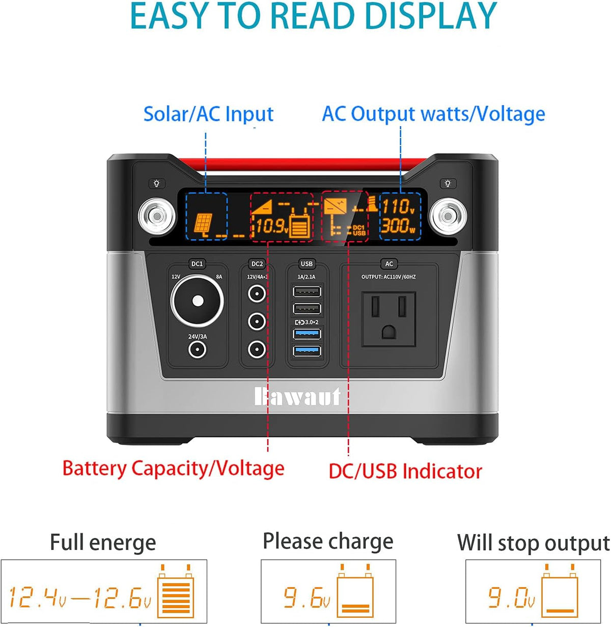 300W Portable Power Station T6199
