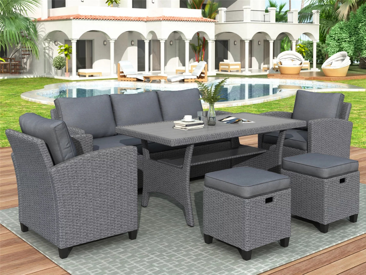 6pcs Outdoor Patio Furniture Set R287618