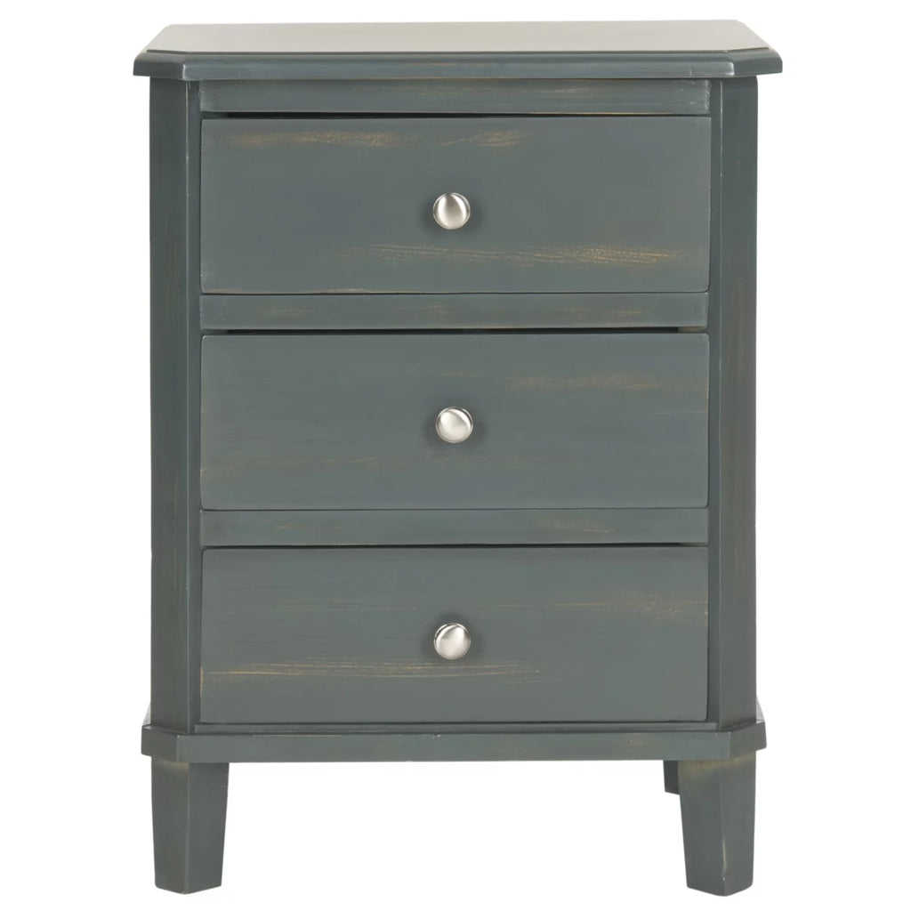 End Table With Storage Drawers Dark Teal H4186