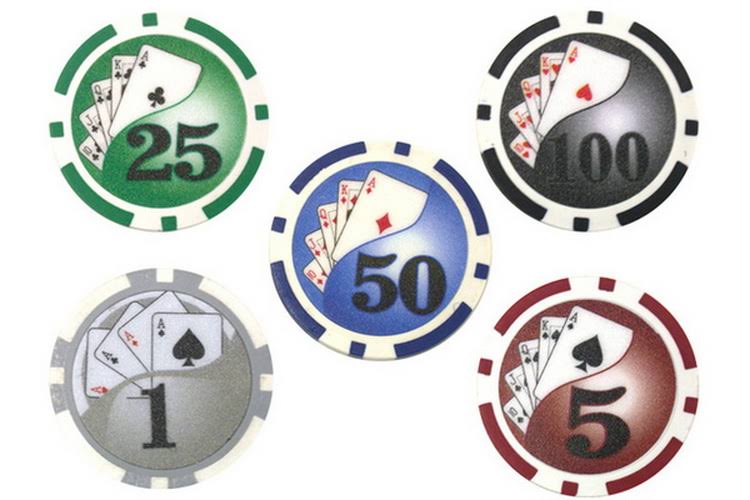 300 Piece Poker Chips in Aluminum Case Silver D883167