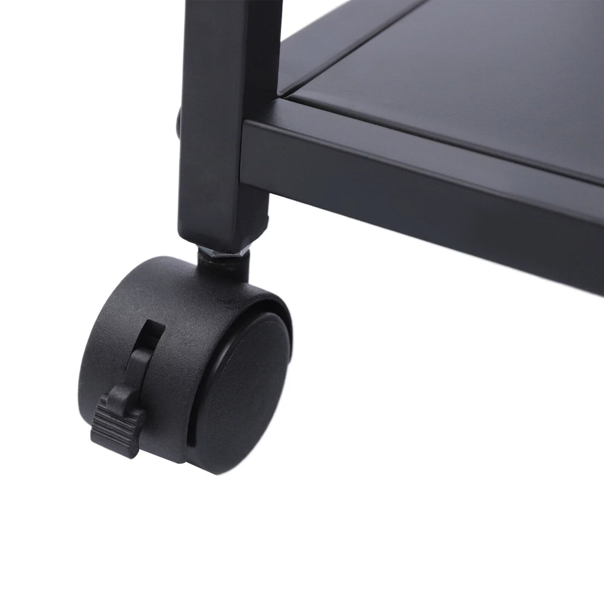 2-Tier Computer Tower Stand with Lockable Wheels K1060