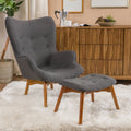 Mid Century Chair Set Grey X1037