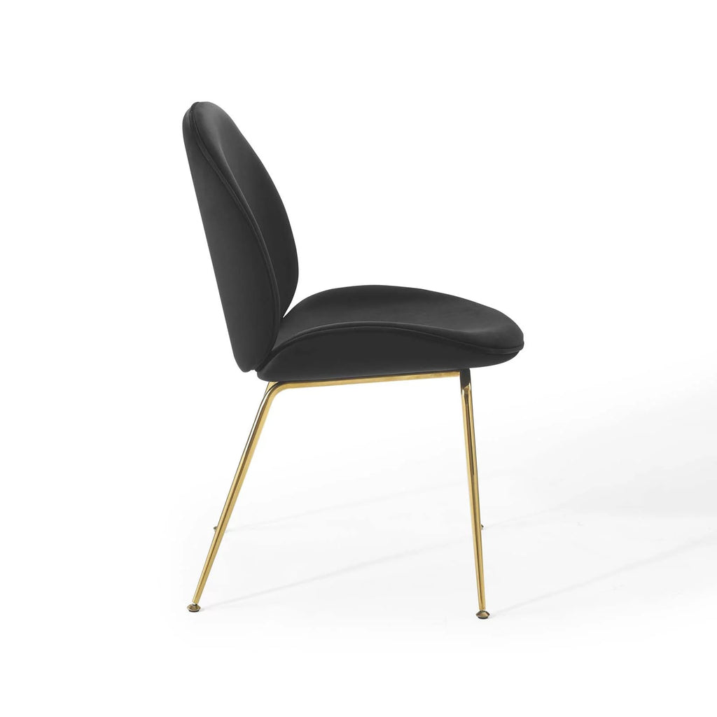 Black Velvet Dining Chair E454212