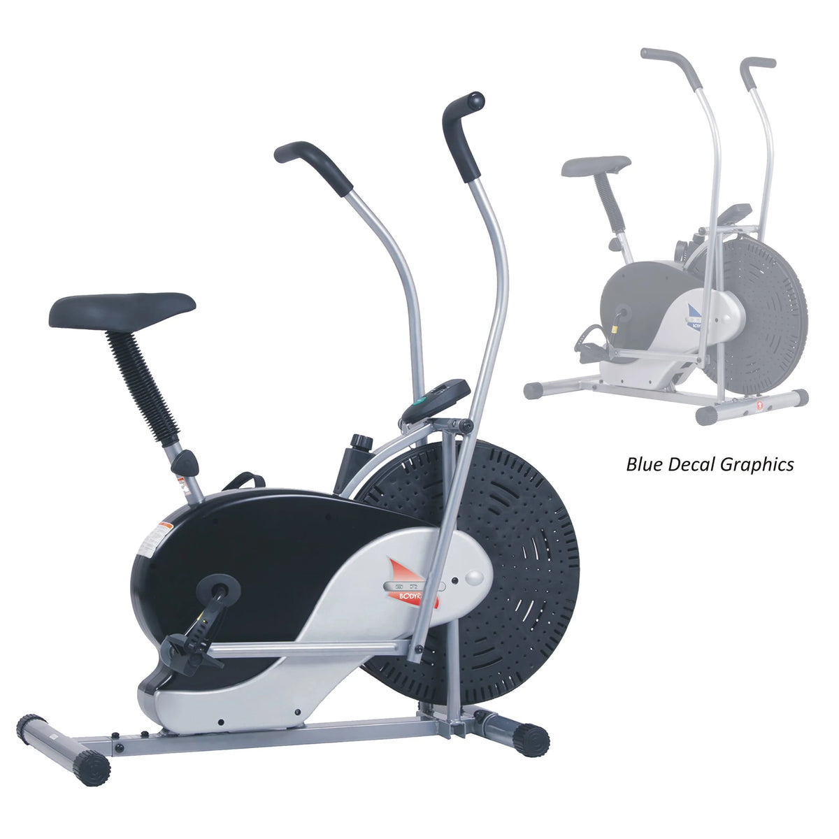 Upright Stationary Fan Bike with Adjustable Seat O84185