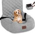 Washable Dog Car Seat with Storage Pockets and Safety Leash Q34520