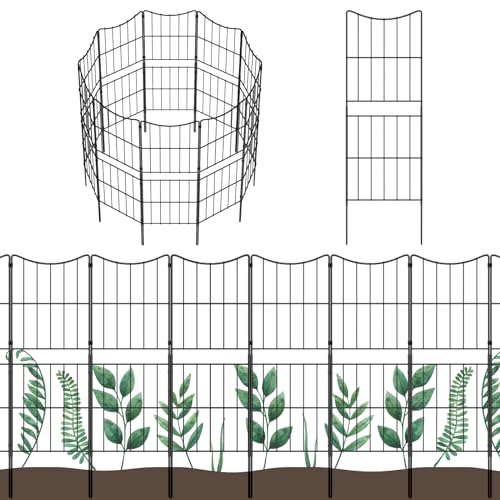 Decorative Garden Fence 10 Pack Rustproof Metal Wire Panel G95135