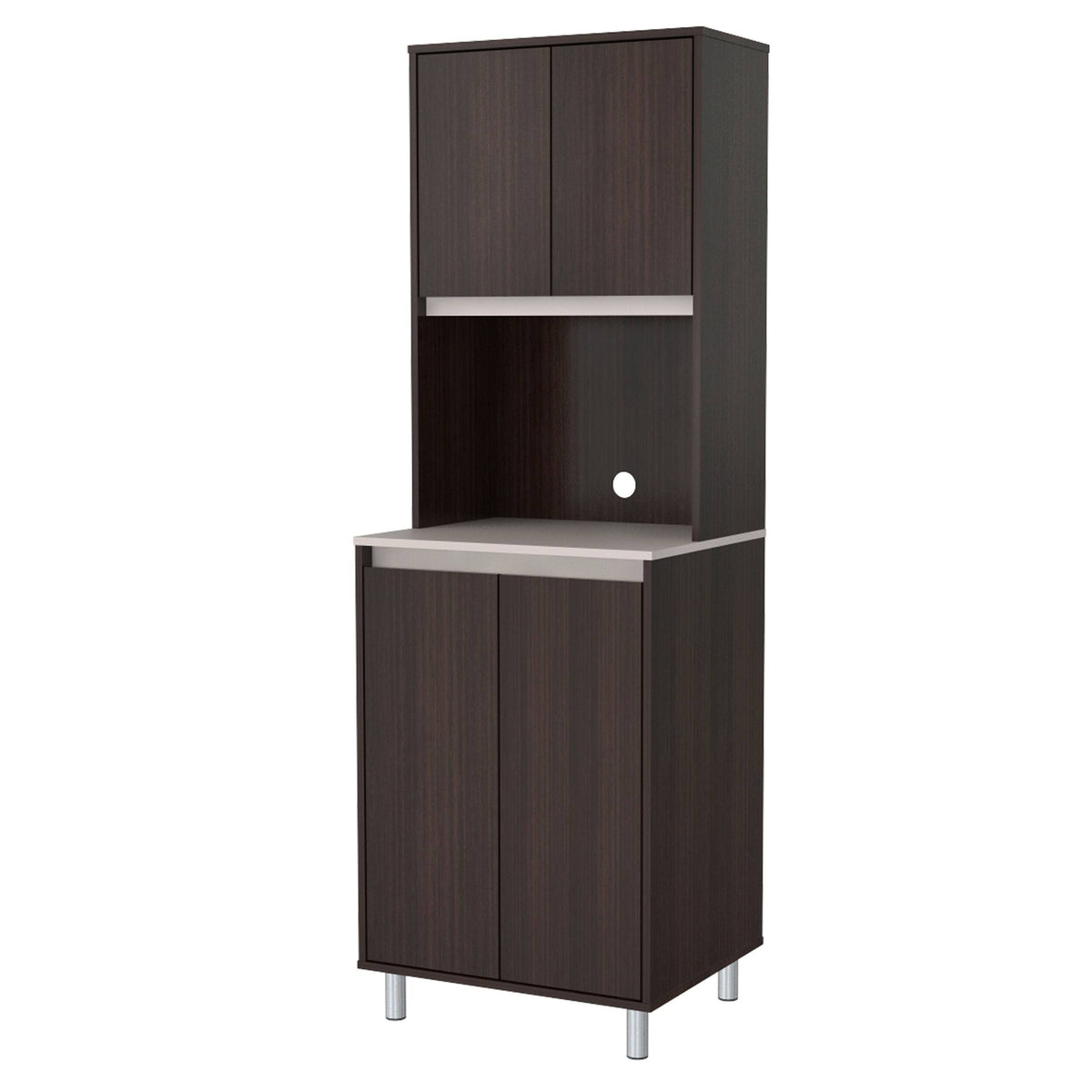 4-Door Cabinet with Open Space O5572