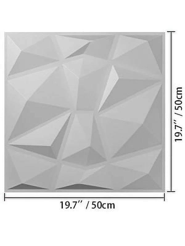 13pcs 50x50cm White 3D PE Foam Wall Panel S5849