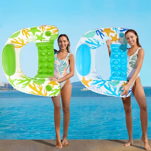 Inflatable Pool Float Chair 2 Pack with Cup Holders G85400