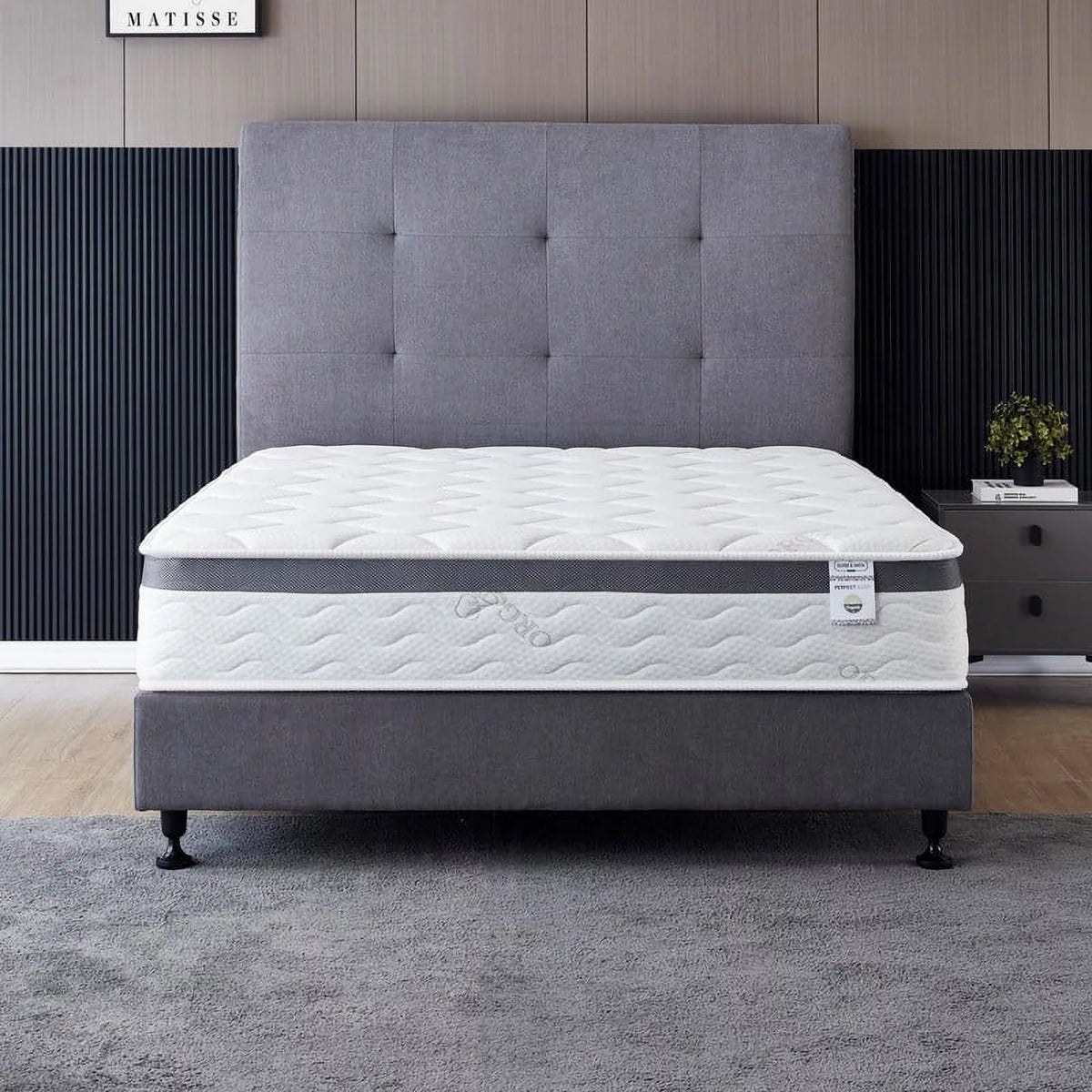 Twin Size 10 Inch Memory Foam Spring Hybrid Mattress B524671