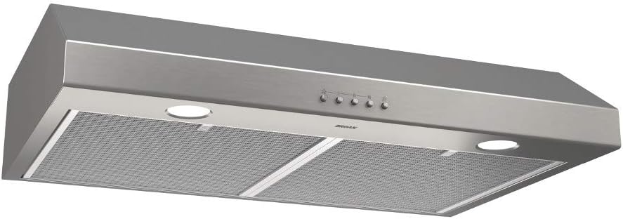 Three-Speed Under-Cabinet Range Hood with LED Lights, 30, Stainless Steel K72414