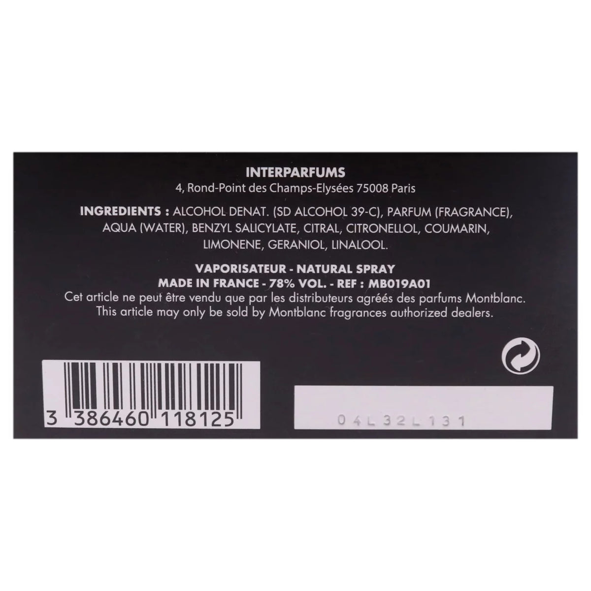 3.3 oz Eau De Parfum Spray L915021