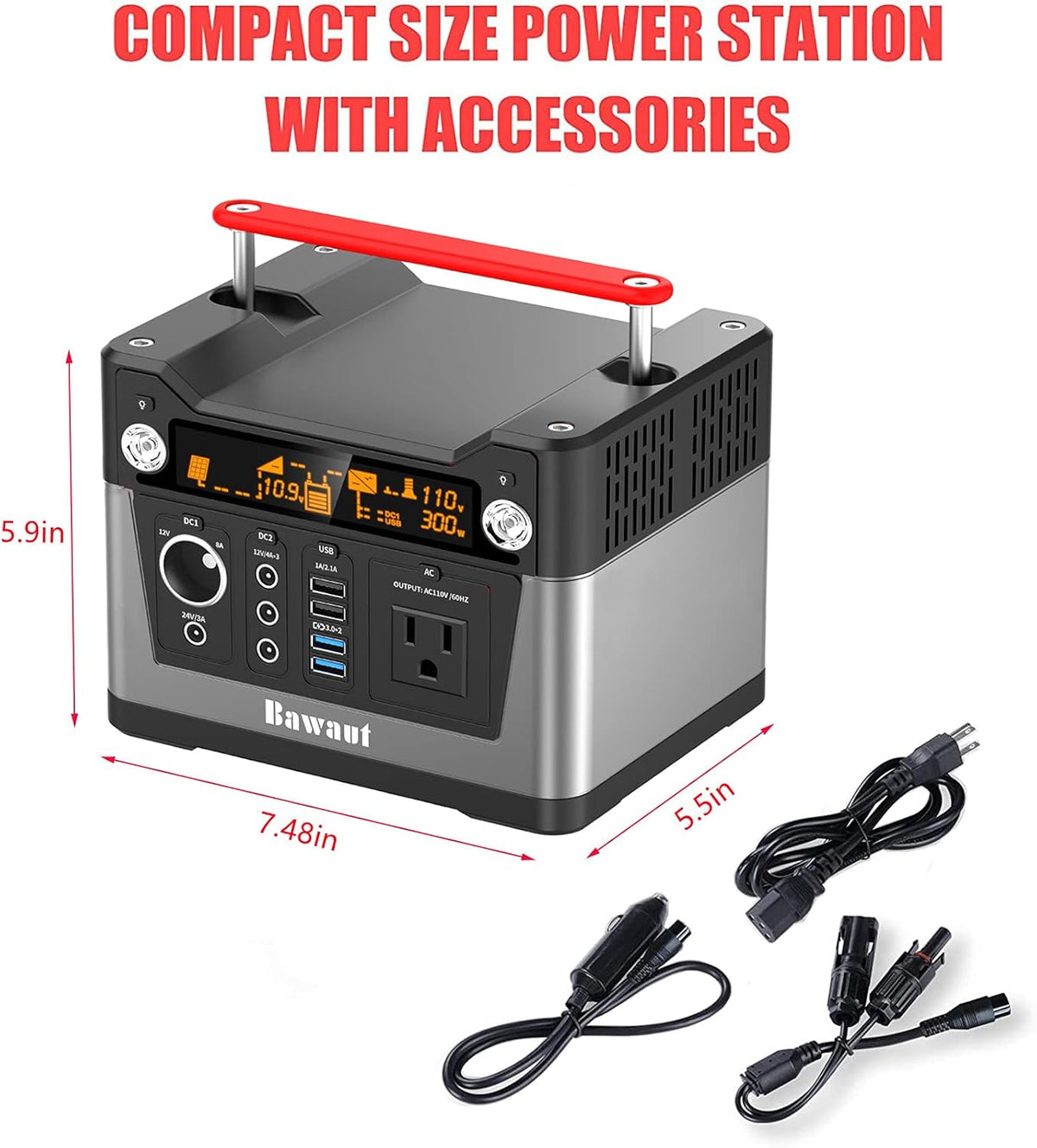 300W Portable Power Station T6199