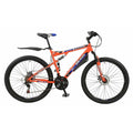 27.5 inch Full Suspension Mountain Bike 24 Speed 18 inch Frame Orange A76026
