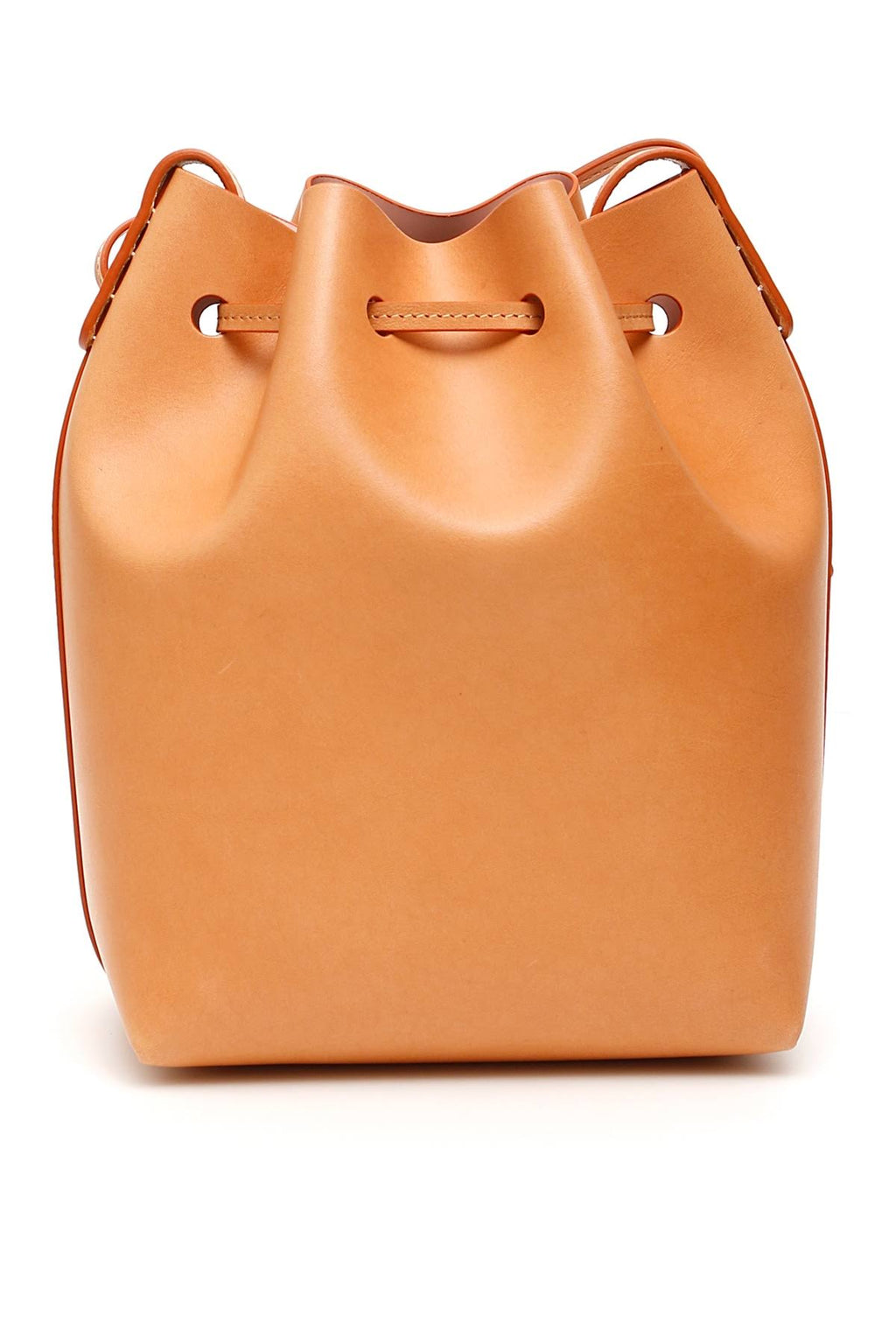 Mini Leather Bucket Bag X3921