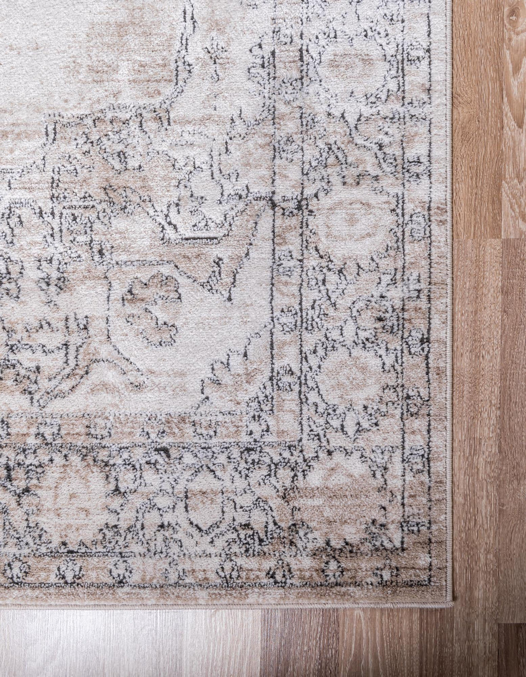 9' x 12' Ivory Low-Pile Rug C705