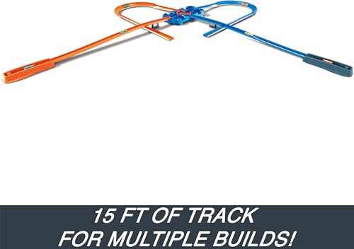 Toy Car Track Builder Playset with 25 Component Parts & 1:64 Scale Vehicle O85676