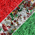 1LB Christmas Crinkle Cut Paper Shred Filler P51421