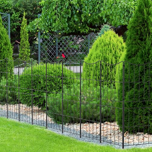Decorative Garden Fence 10 Pack Rustproof Metal Wire Panel G95135