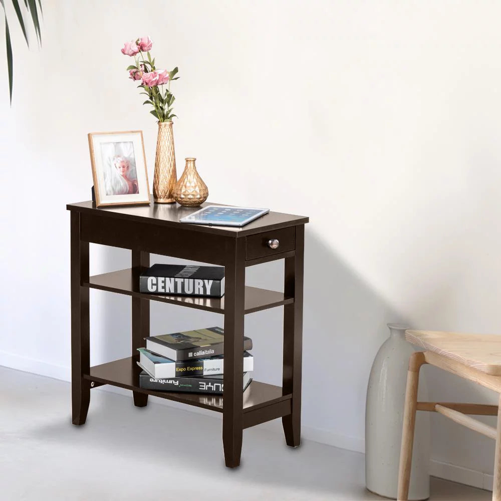Narrow MDF 24 inch Chairside End Table R41441