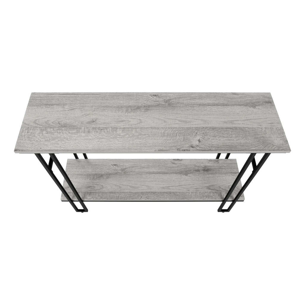 Narrow Grey Metal Accent Table E542