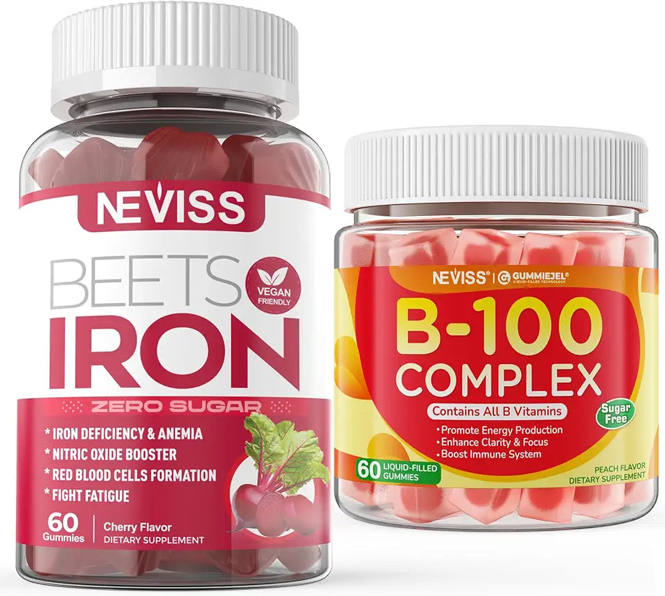 Sugar Free Iron Gummies Vitamin B100 Complex S498