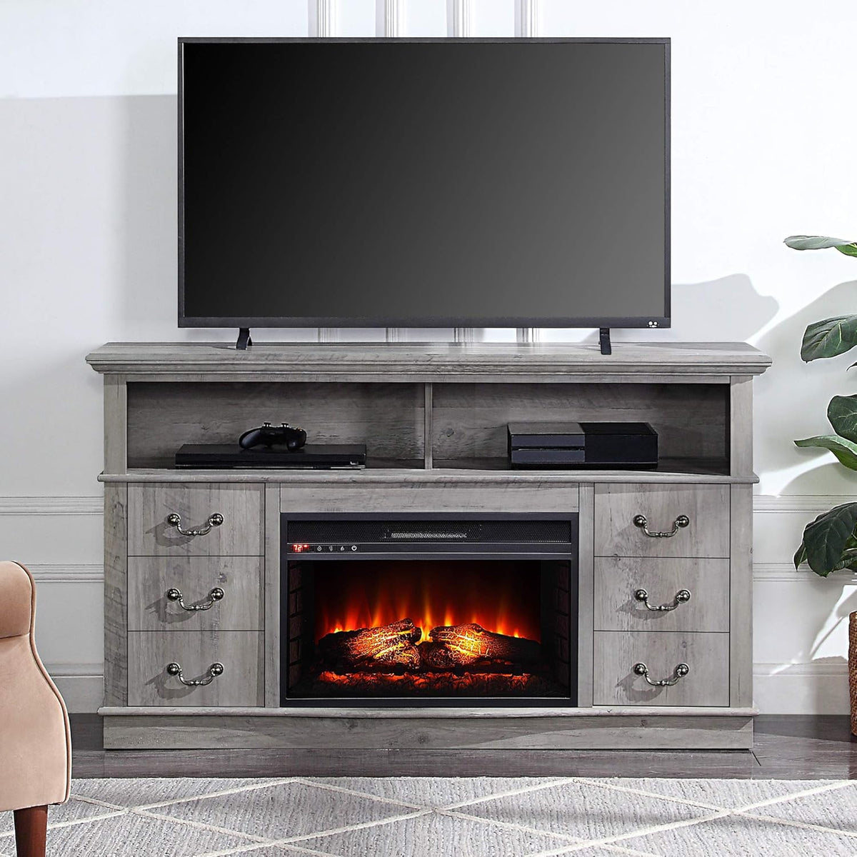 48 Inch Electric Fireplace TV Stand S461