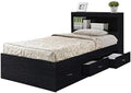 Twin Size Captain Storage Bed in White M8187