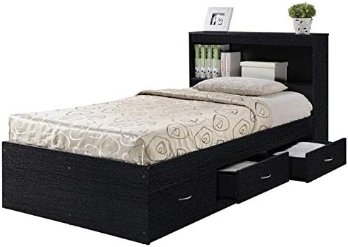 Twin Size Captain Storage Bed in White M8187