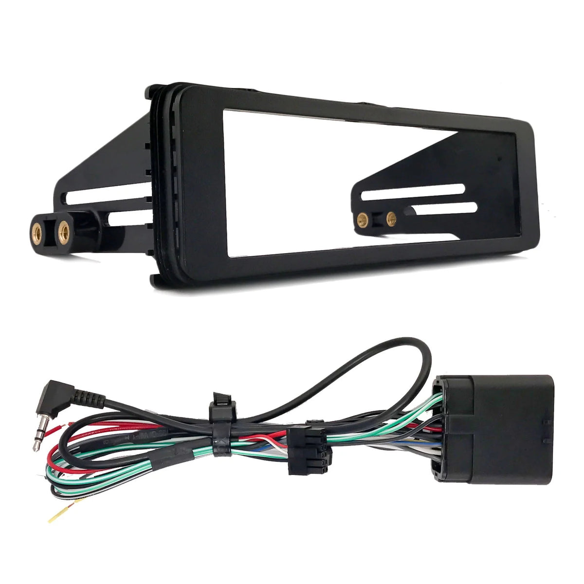 Single DIN AM/FM CD Receiver with 6.5 Marine Speakers and Install Kit X795958