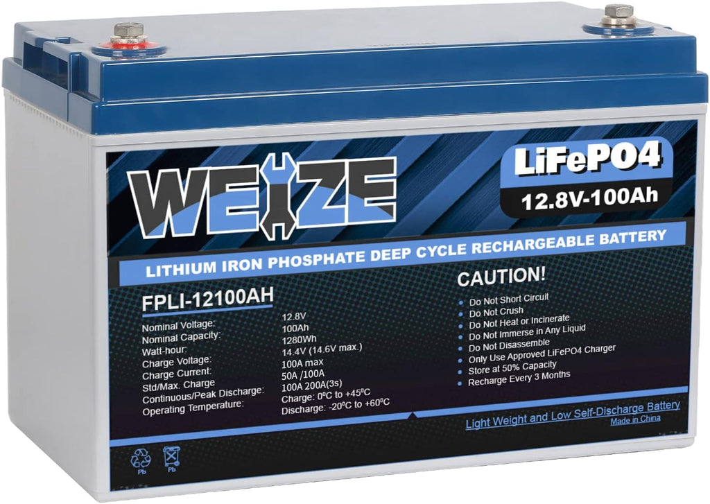 12V 100Ah LiFePO4 Lithium Battery with Smart BMS P926