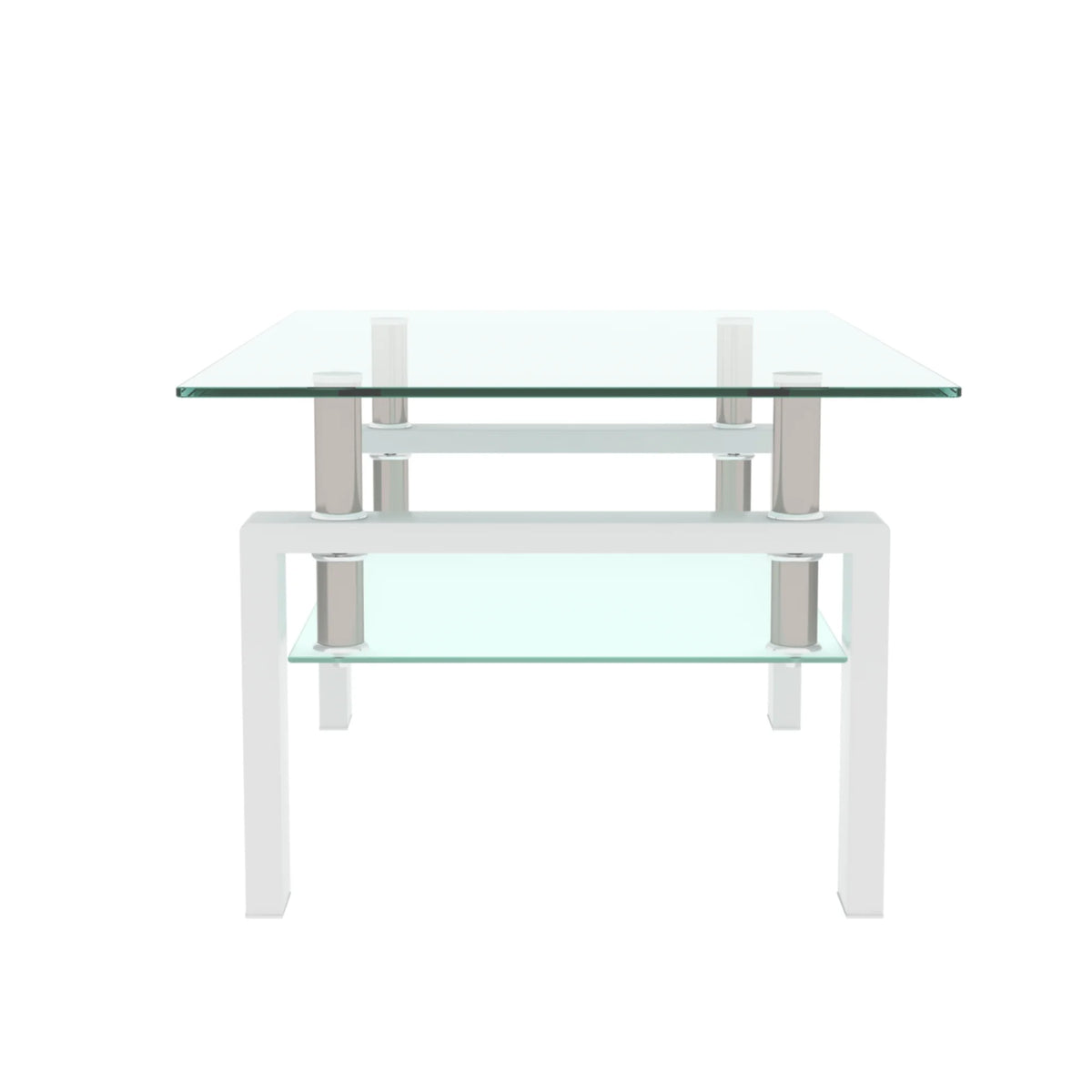 White Glass Top Coffee Table B26263
